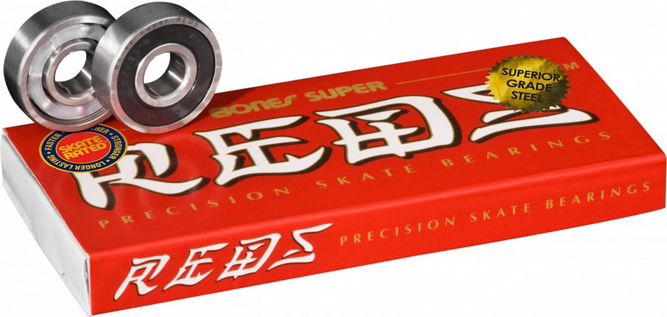 Bones Super Reds skateboard bearings 8 pack