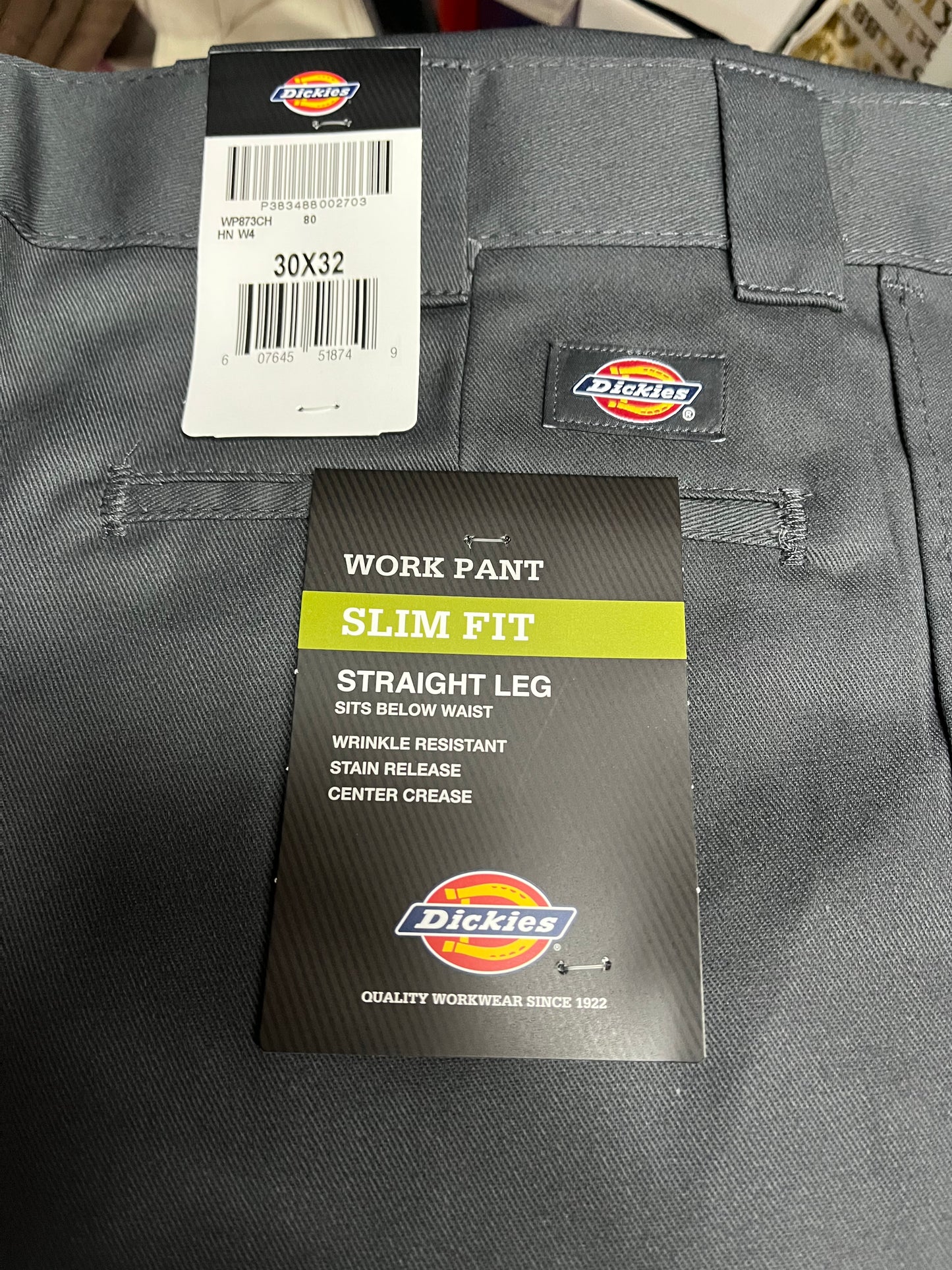 Dickies 873 Slim Fit work pants Charcoal