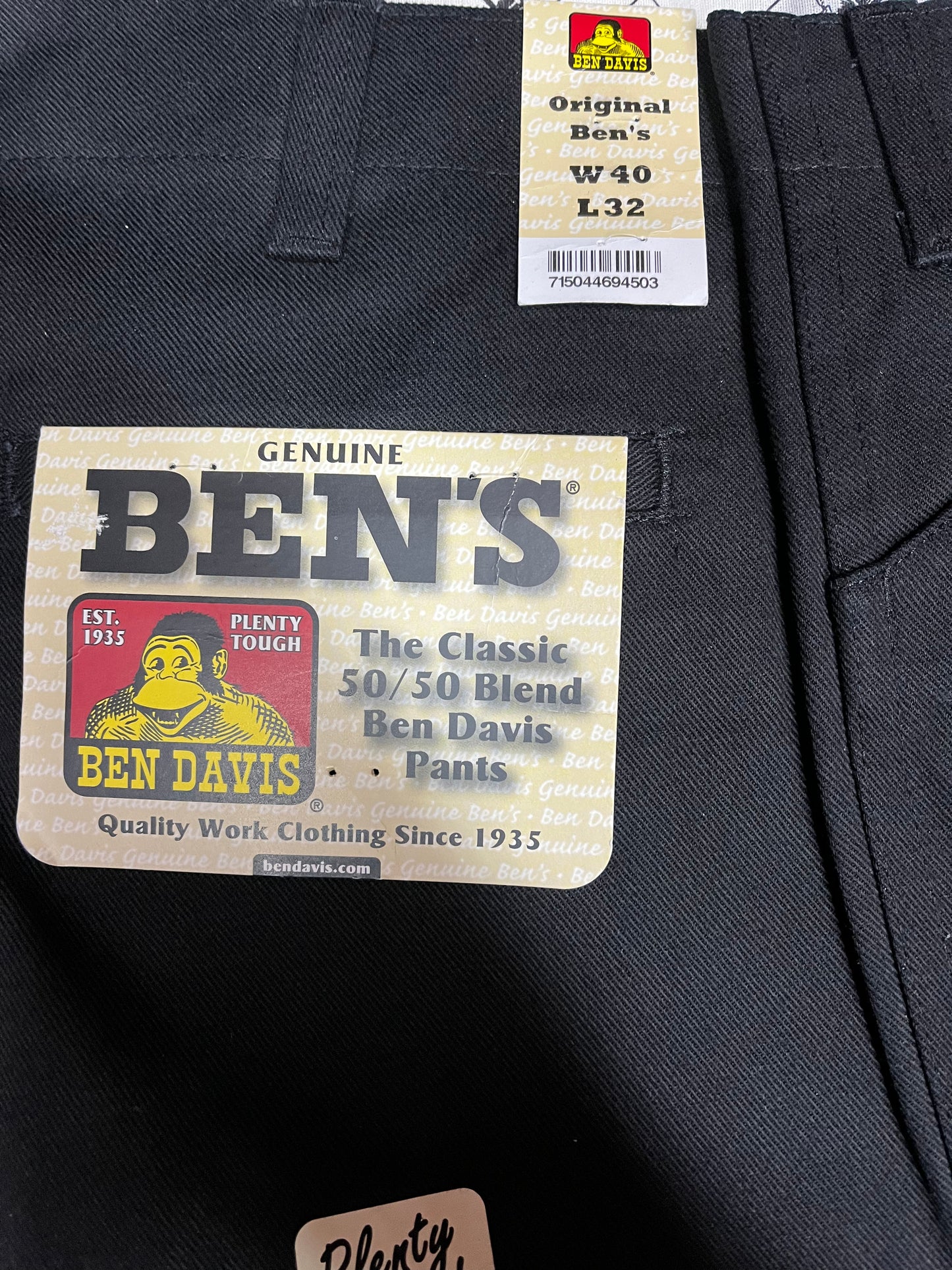 Ben Davis Classic Fit Work Pants black