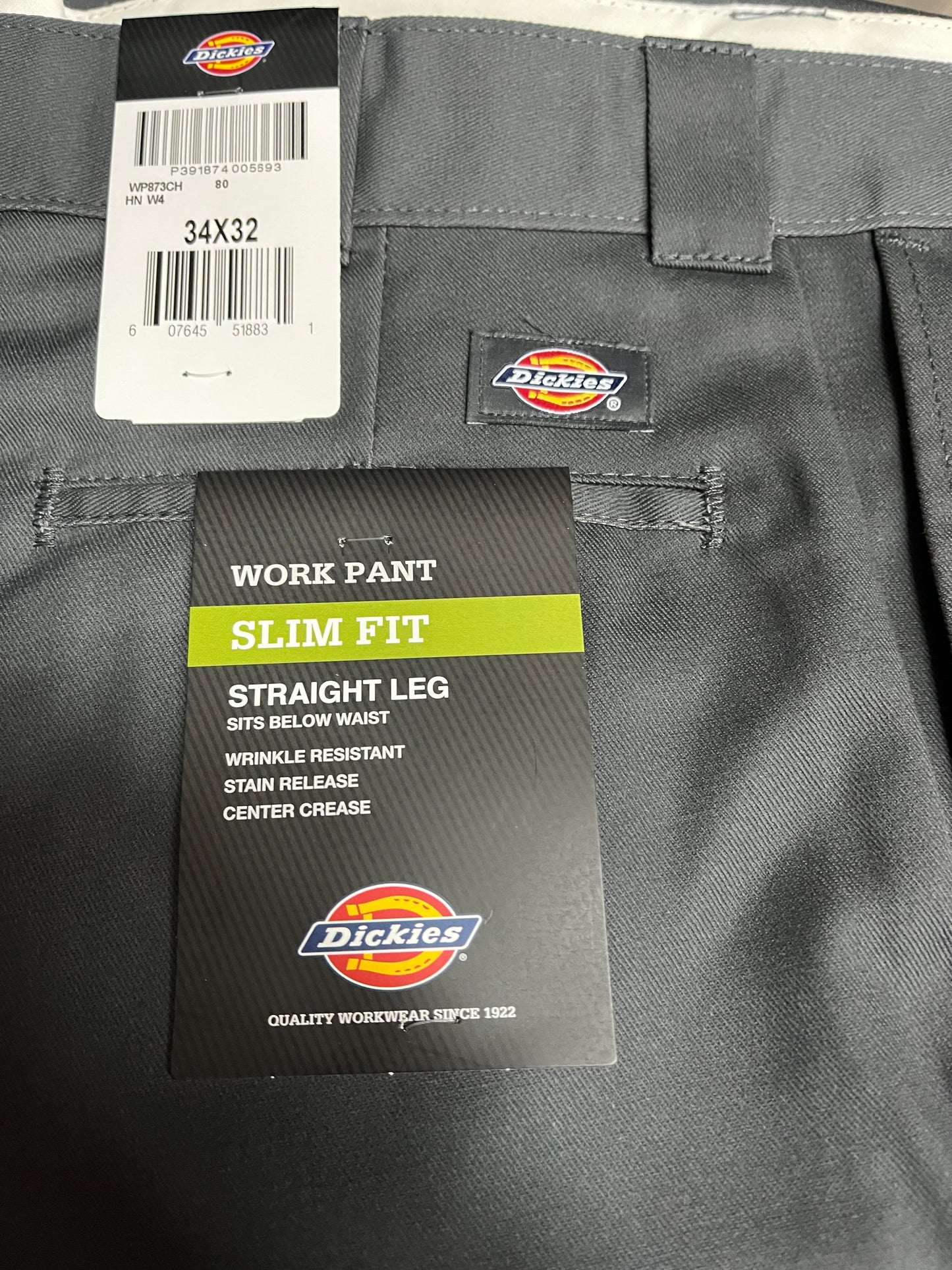 Dickies 873 Slim Fit work pants Charcoal