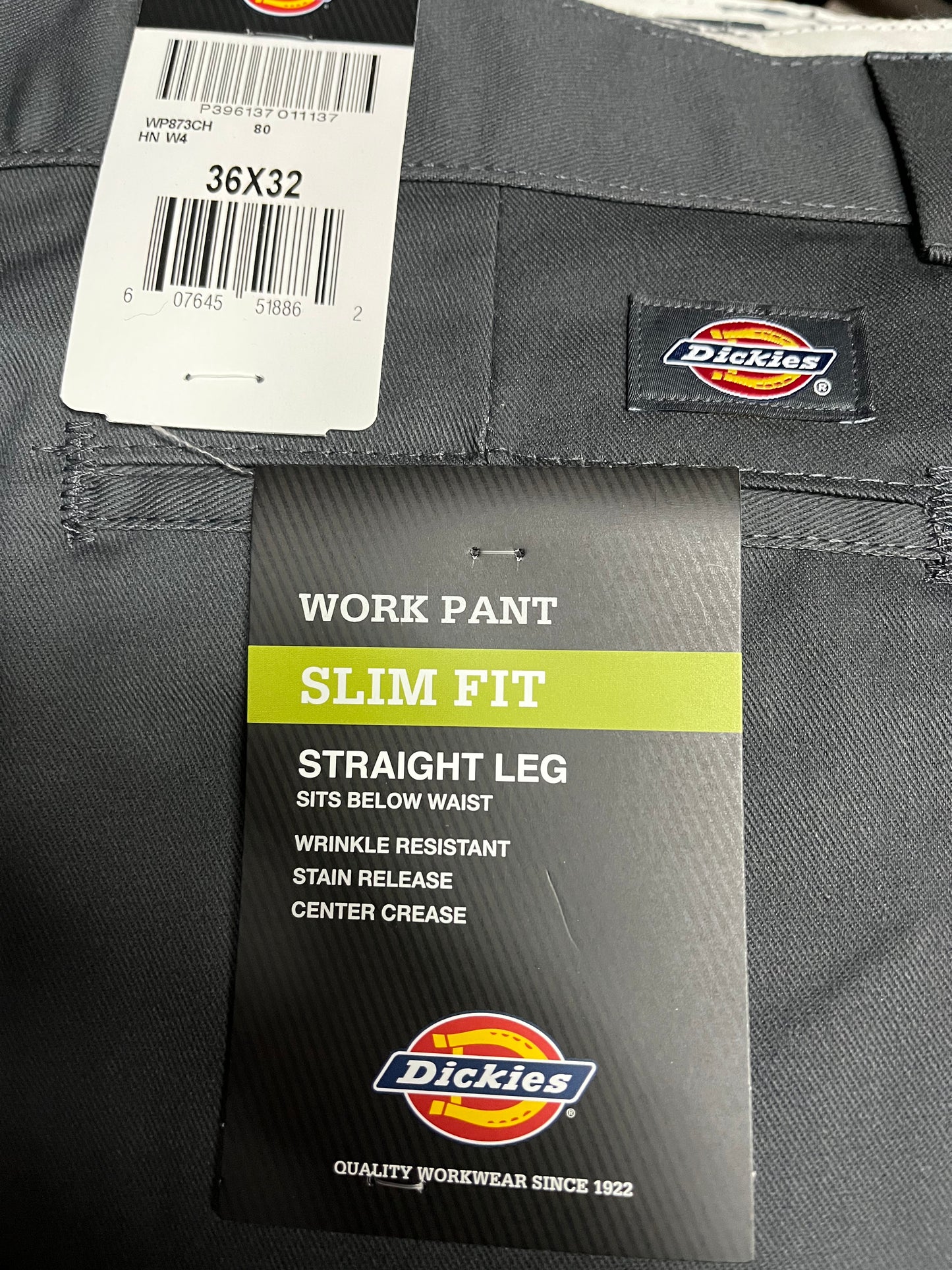 Dickies 873 Slim Fit work pants Charcoal